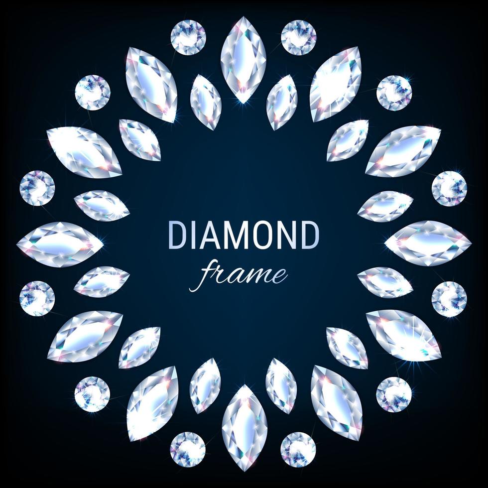 winnaar's krans van diamanten realistisch vector luxe