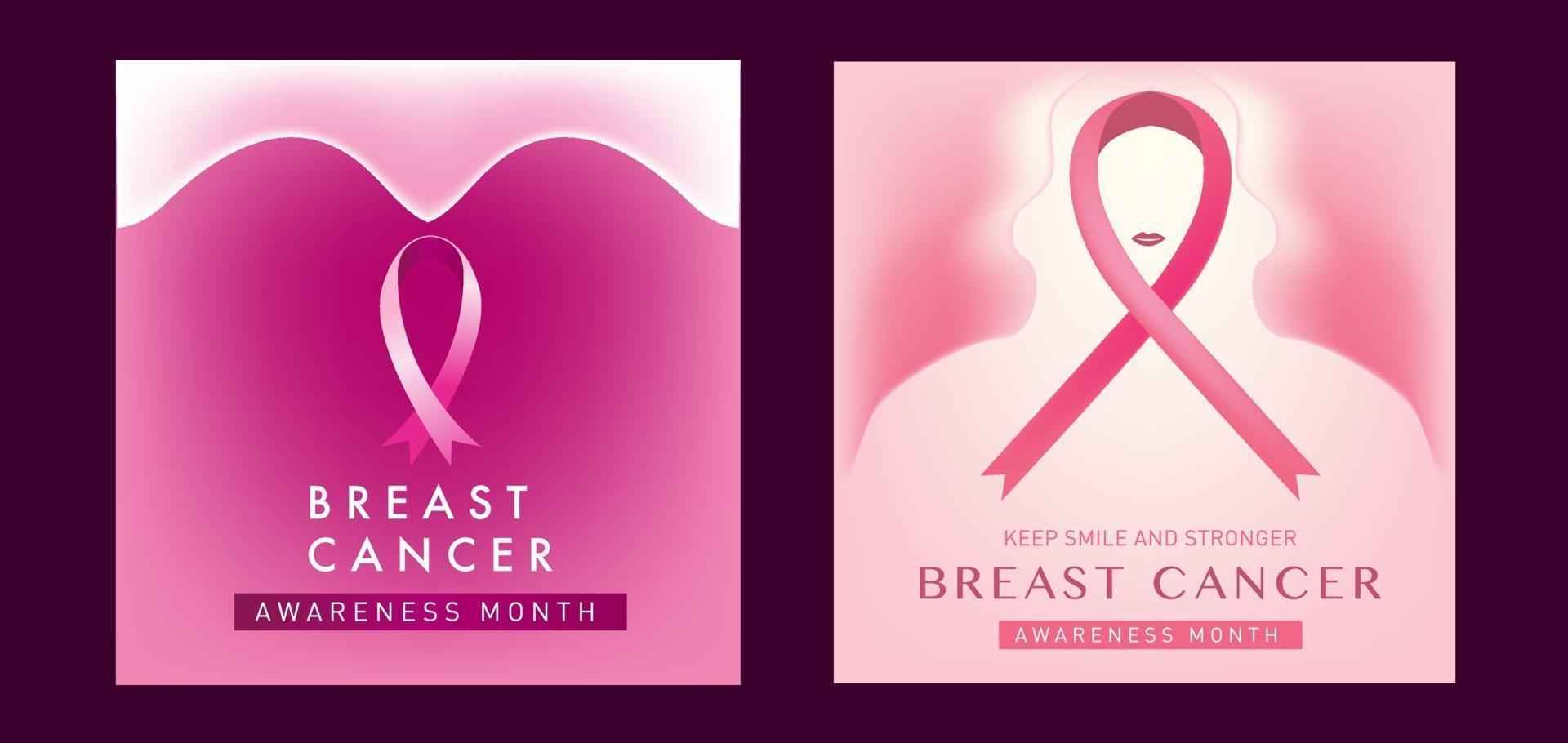 borstkankerbewustmakingsmaandcampagne vector