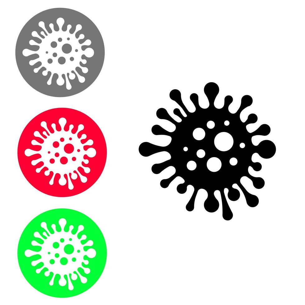bacterie vector icoon. microorganisme ziekte veroorzaken illustratie symbool. cel kanker teken. virus logo.