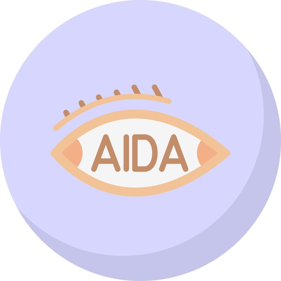 aida vector icoon ontwerp