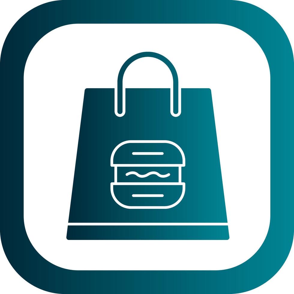 lunch zak vector icoon ontwerp