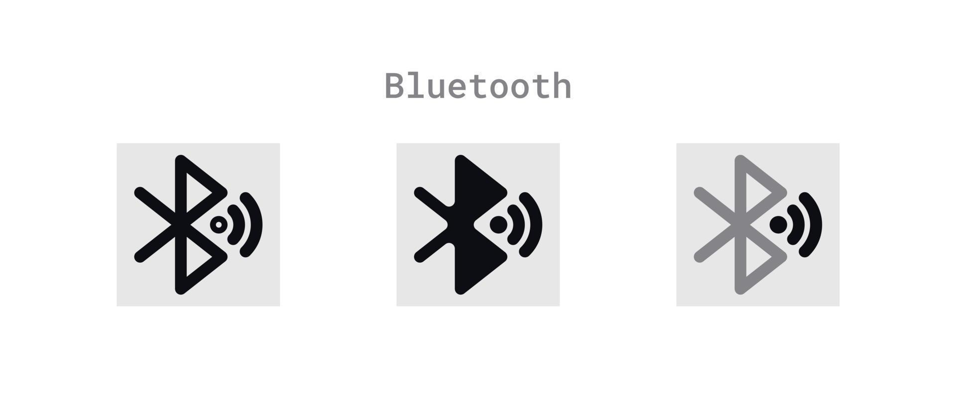 Bluetooth pictogrammen vel vector