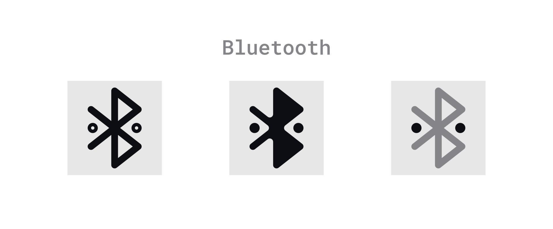 Bluetooth pictogrammen vel vector