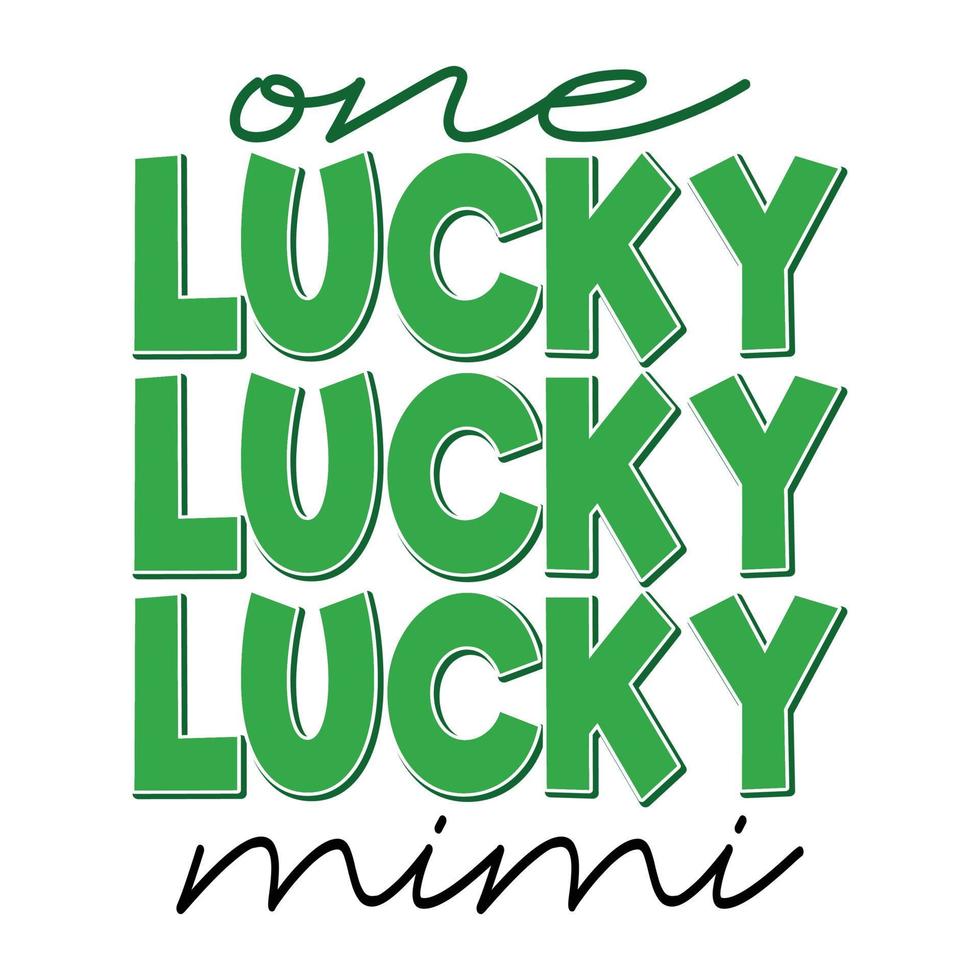 een Lucky mimi Svg, mimi Svg, st pasteitjes dag, grappig Svg, heilige patrick, patricks dag, heilige Patrick dag,st Patrick Svg, st Patrick dag SVG vector