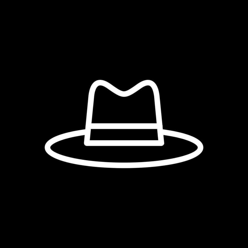 hoed cowboy kant vector icoon ontwerp
