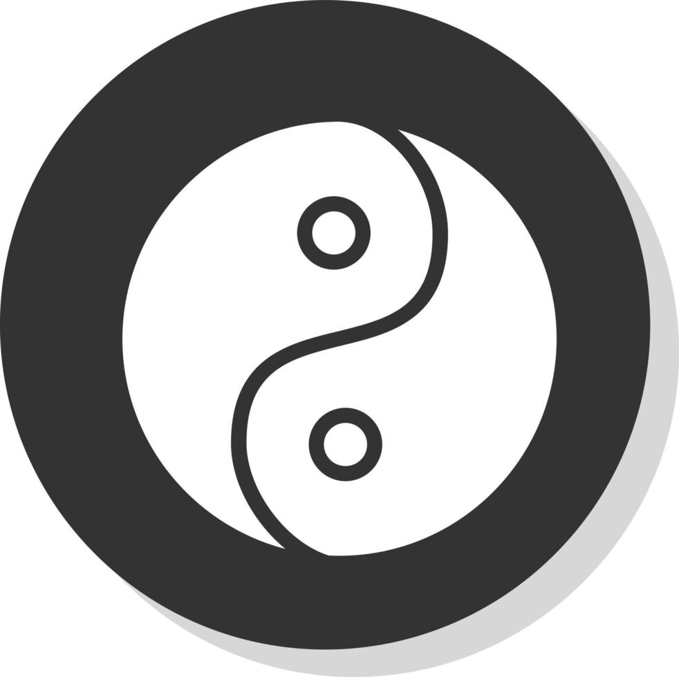 yin yang vector icoon ontwerp