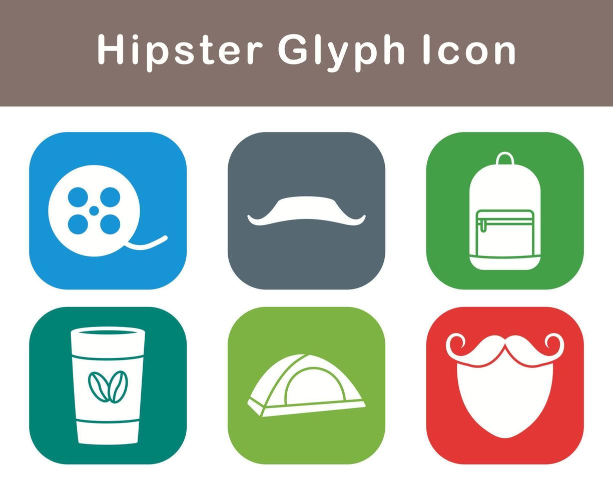 hipster vector icoon reeks