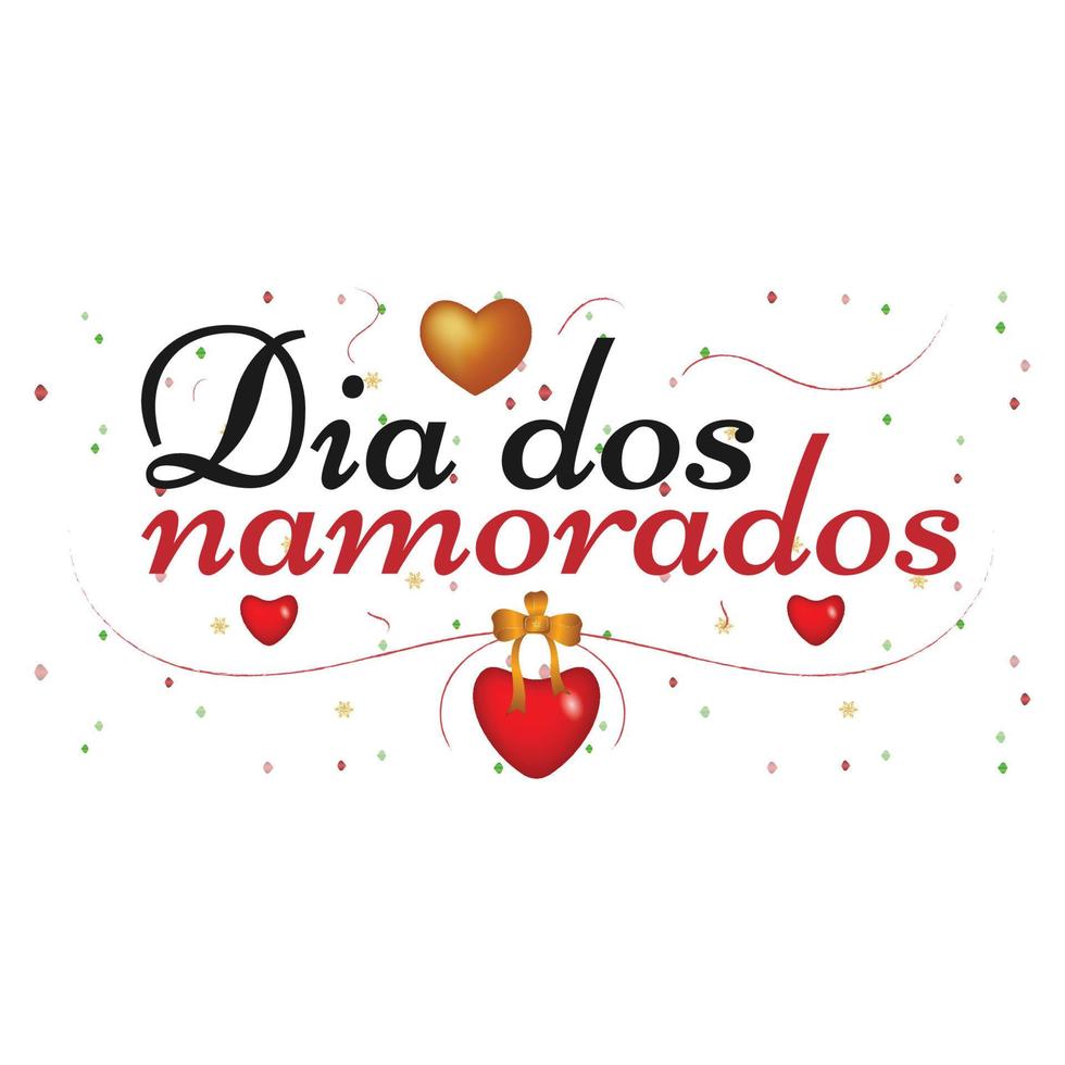 dia dos namorados kaart vector