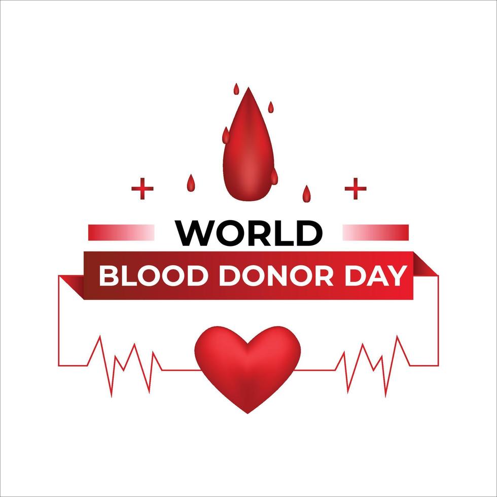 wereld bloed schenker dag vector