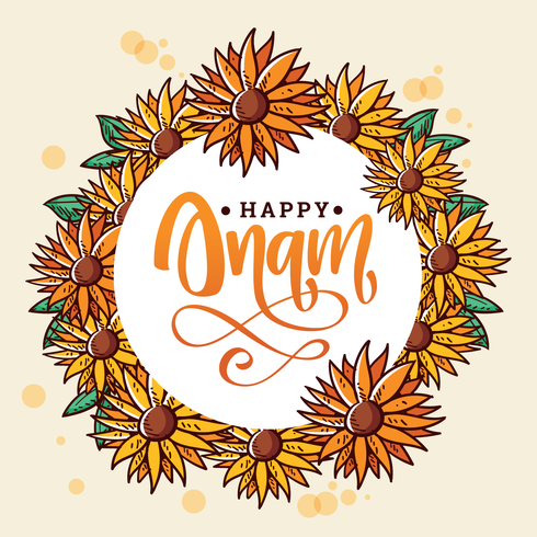 fijne onam vector