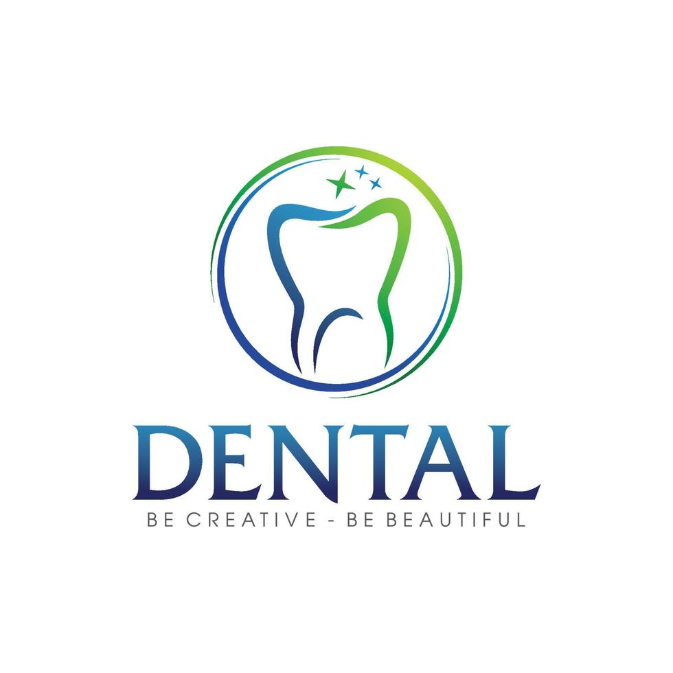 tandheelkundig logo ontwerpen, glimlach tandheelkundig ontwerp vector