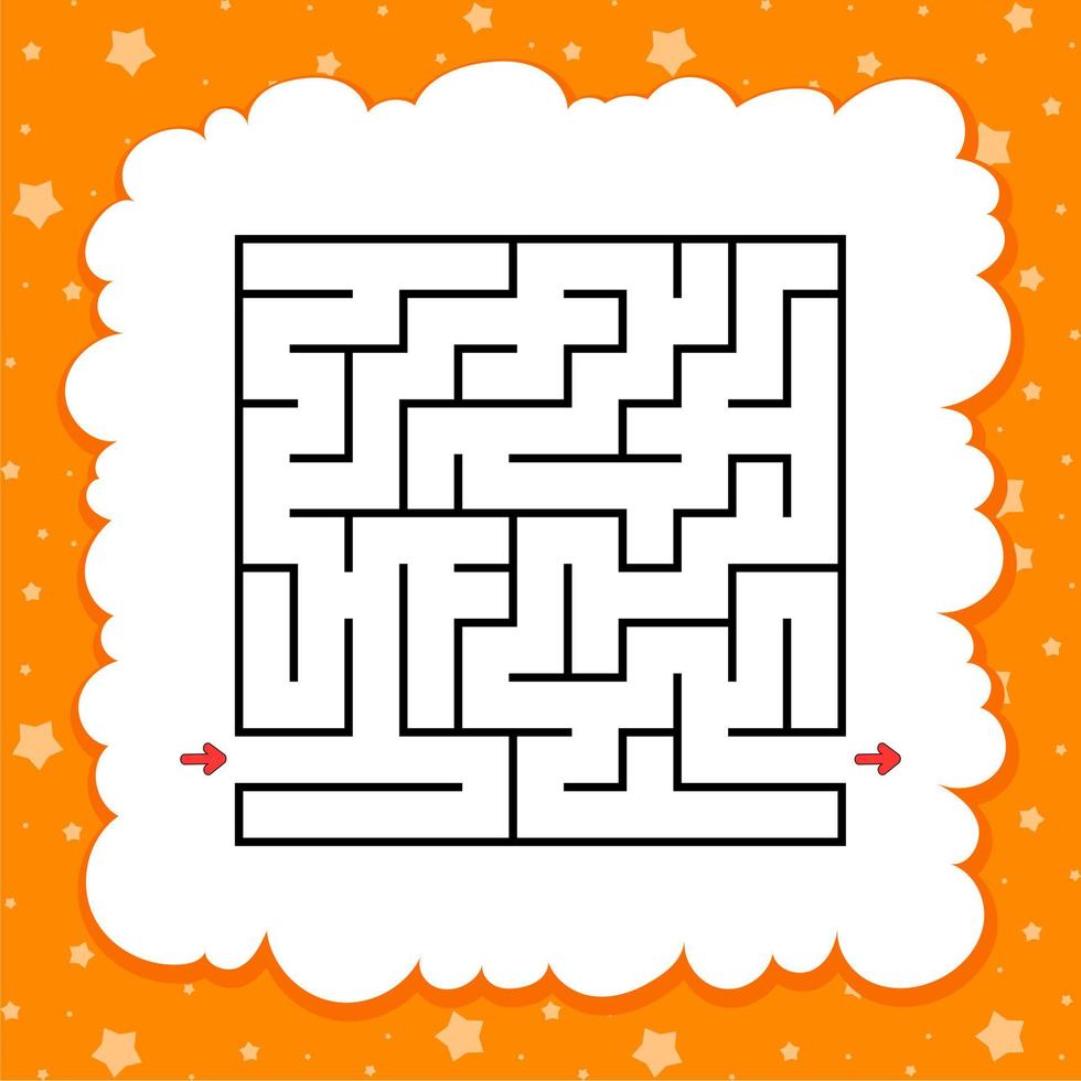 abstract plein doolhof. spel voor kinderen. puzzel voor kinderen. labyrint raadsel. vind de Rechtsaf pad. vector illustratie.