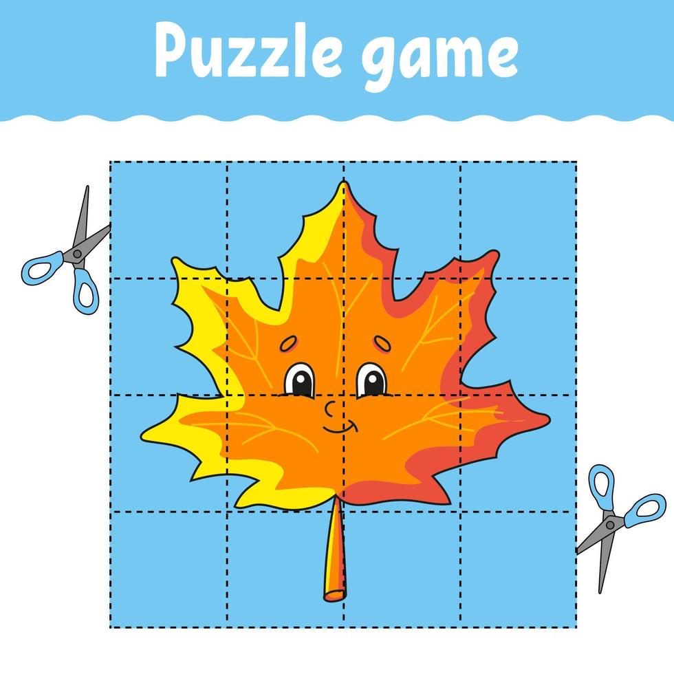 puzzel spel voor kinderen. onderwijs ontwikkelen werkblad. aan het leren spel voor kinderen. kleur werkzaamheid bladzijde. voor peuter. raadsel voor peuter. vector illustratie.