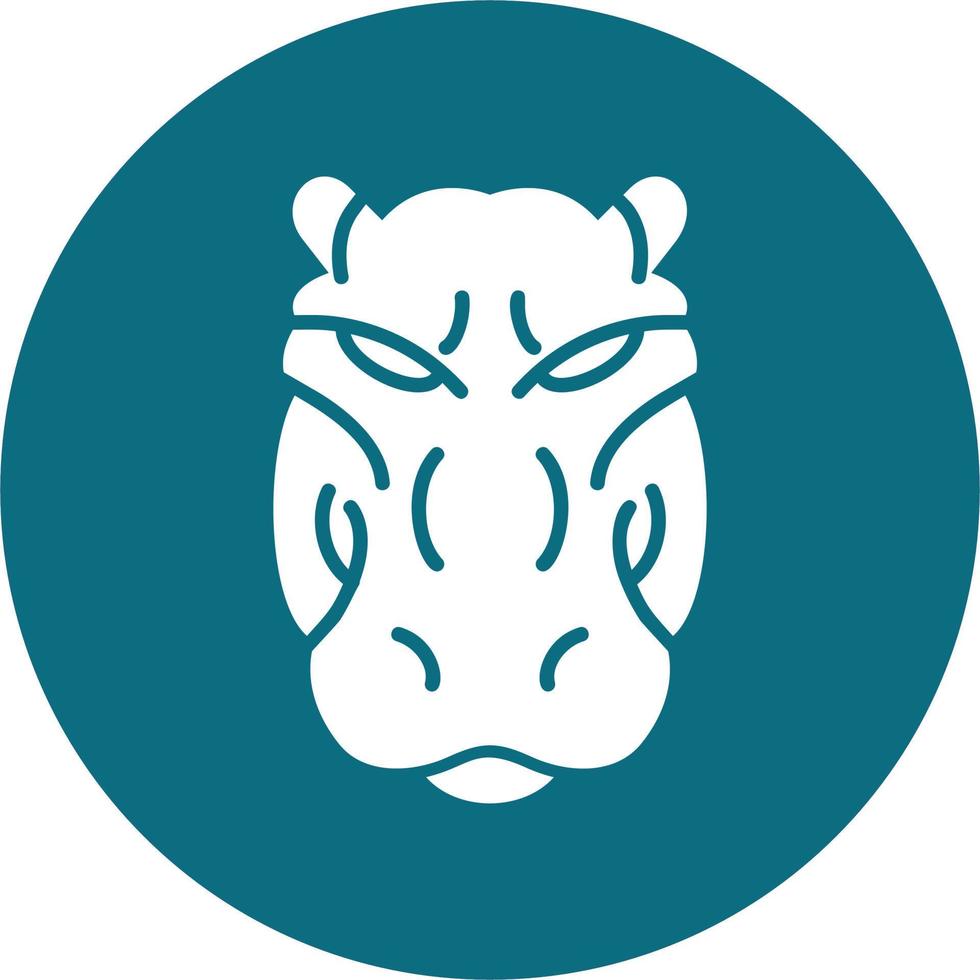 nijlpaard vector icoon