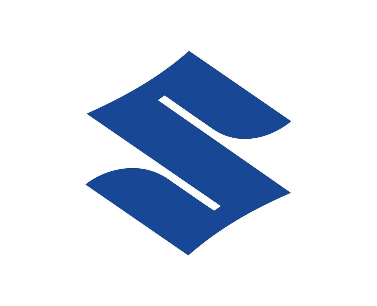 suzuki merk logo auto symbool blauw ontwerp Japan auto- vector illustratie