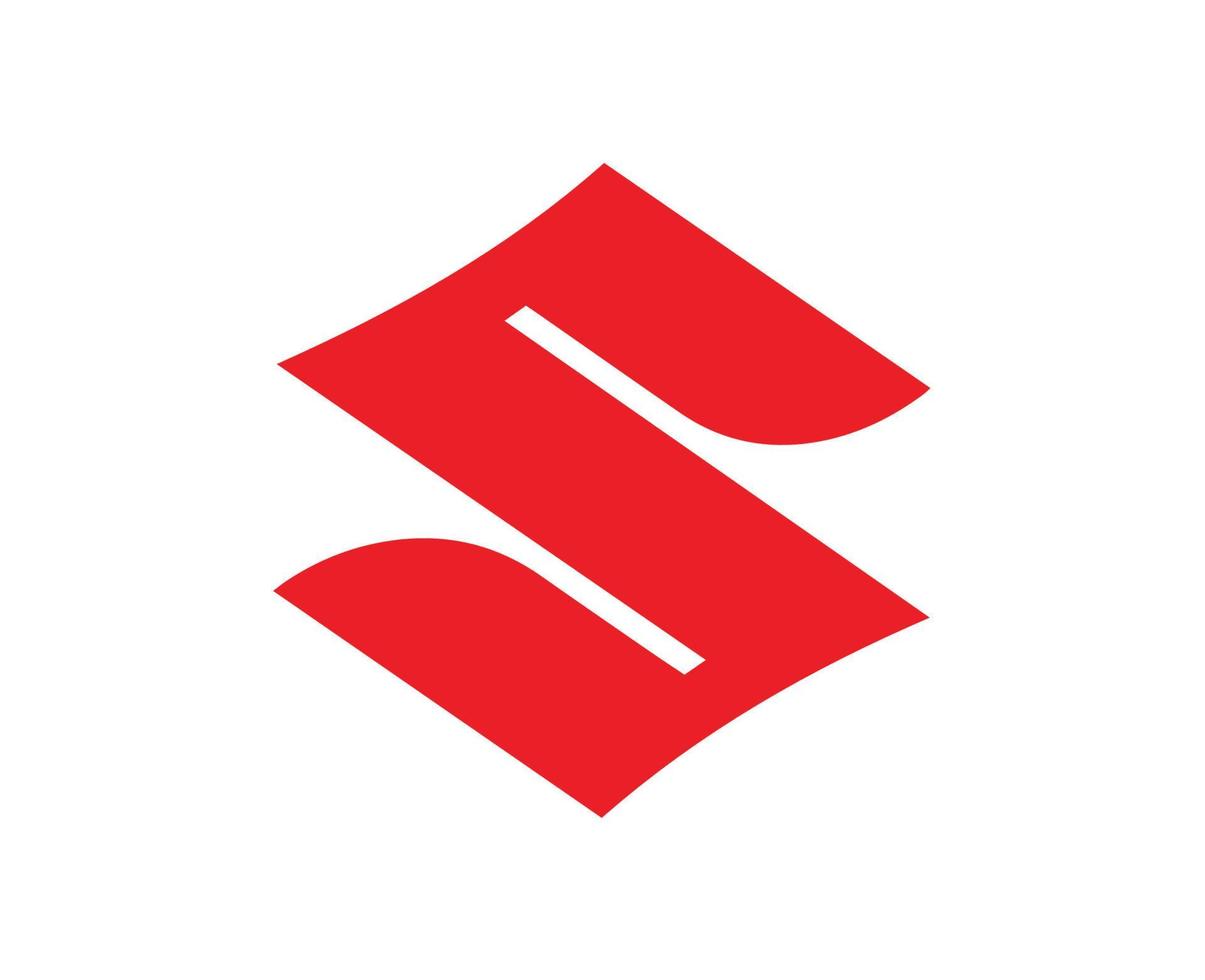 suzuki merk logo auto symbool rood ontwerp Japan auto- vector illustratie