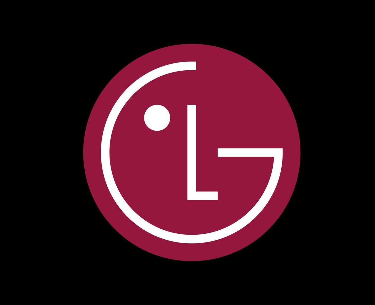 lg merk logo telefoon symbool ontwerp zuiden Korea mobiel vector illustratie met zwart achtergrond