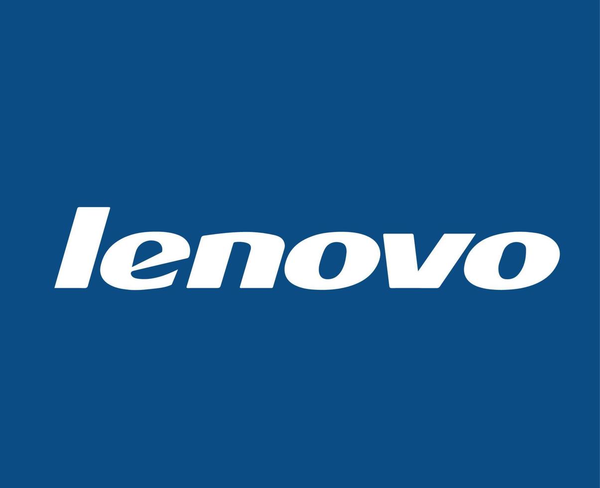 lenovo merk logo telefoon symbool naam wit ontwerp China mobiel vector illustratie met blauw achtergrond