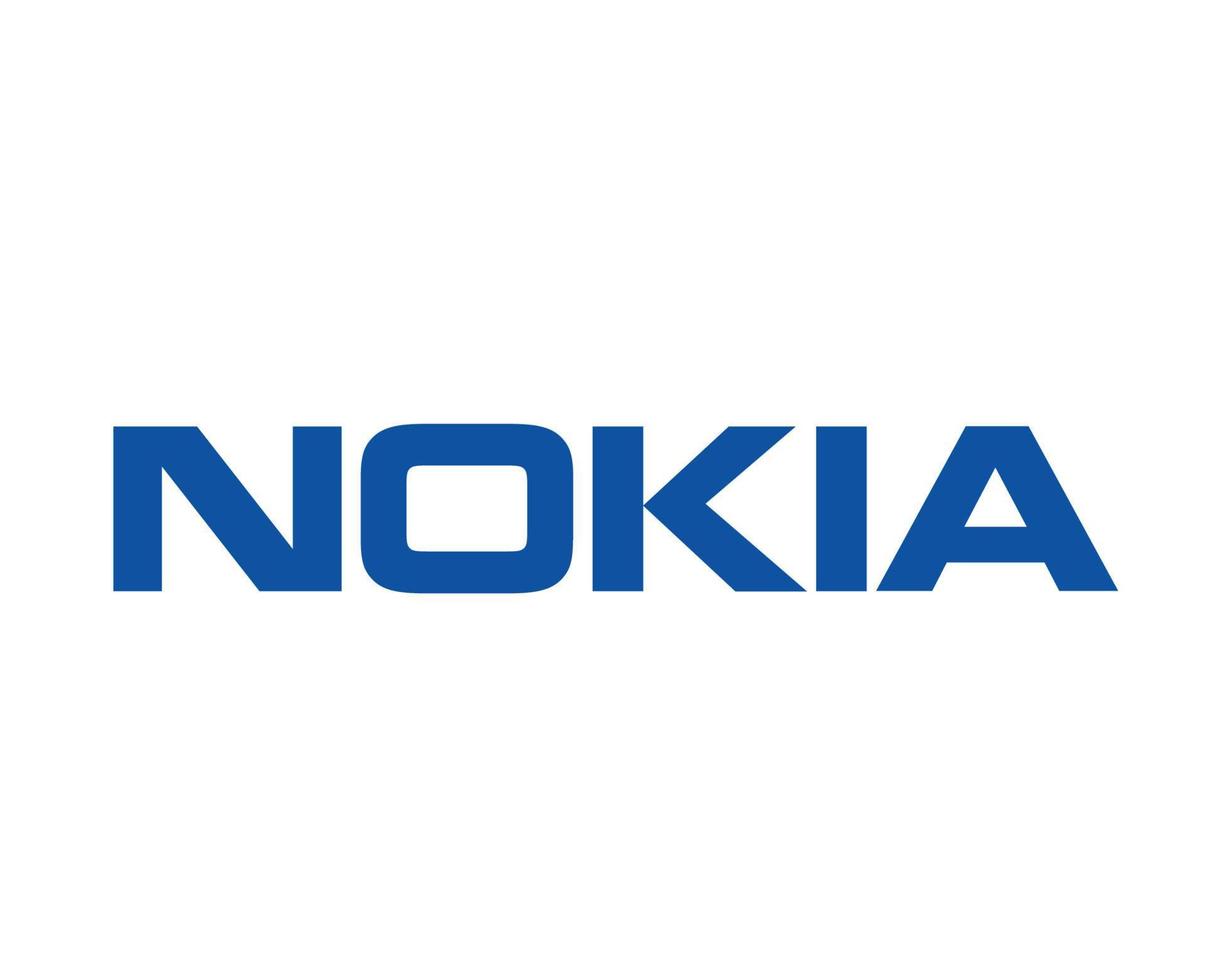 nokia logo merk telefoon symbool ontwerp Finland mobiel vector illustratie