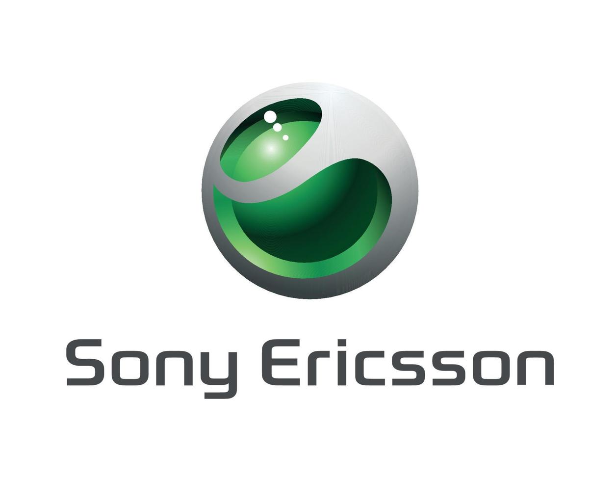 Sony ericsson logo merk telefoon symbool ontwerp Japan mobiel vector illustratie