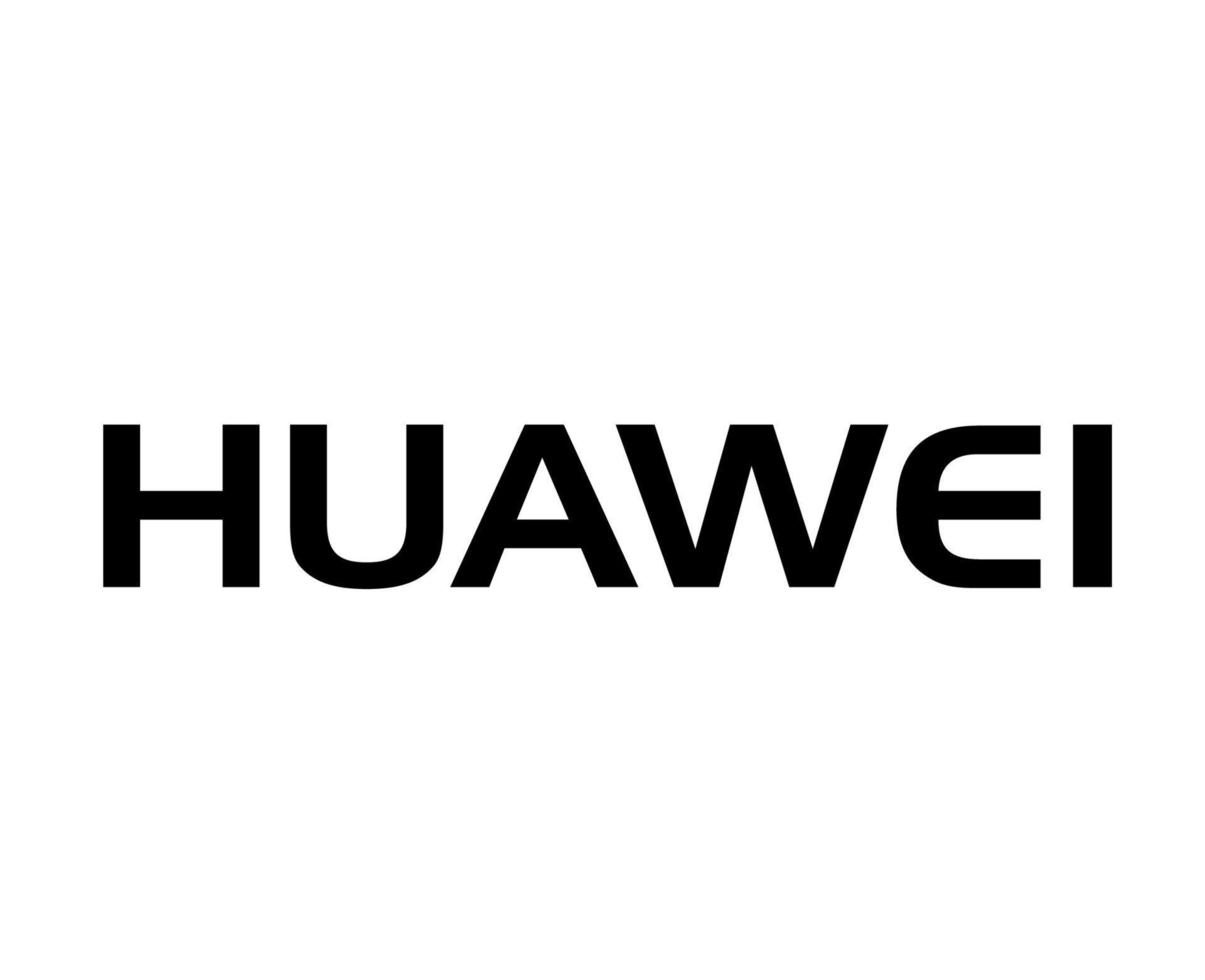 huawei merk logo telefoon symbool naam zwart ontwerp China mobiel vector illustratie