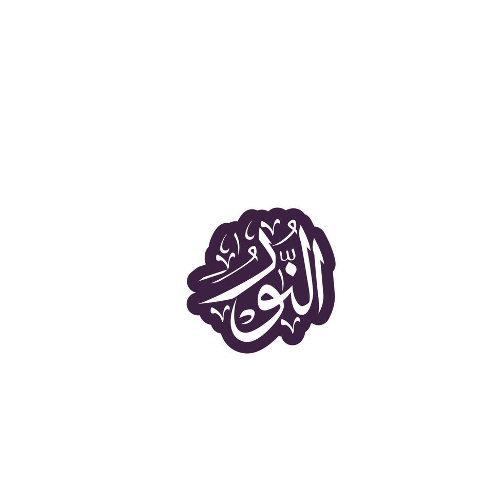 allah's naam in Arabisch schoonschrift stijl vector