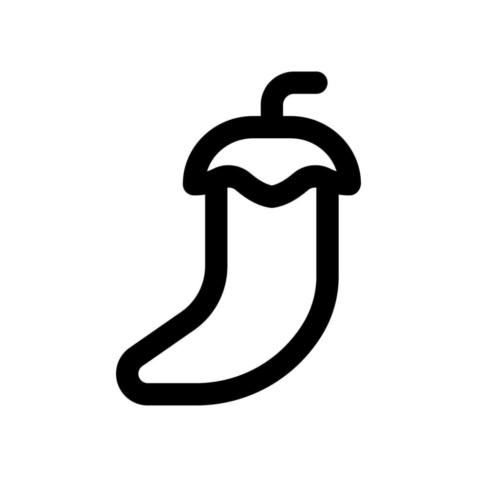 Chili icoon voor uw website ontwerp, logo, app, ui. vector