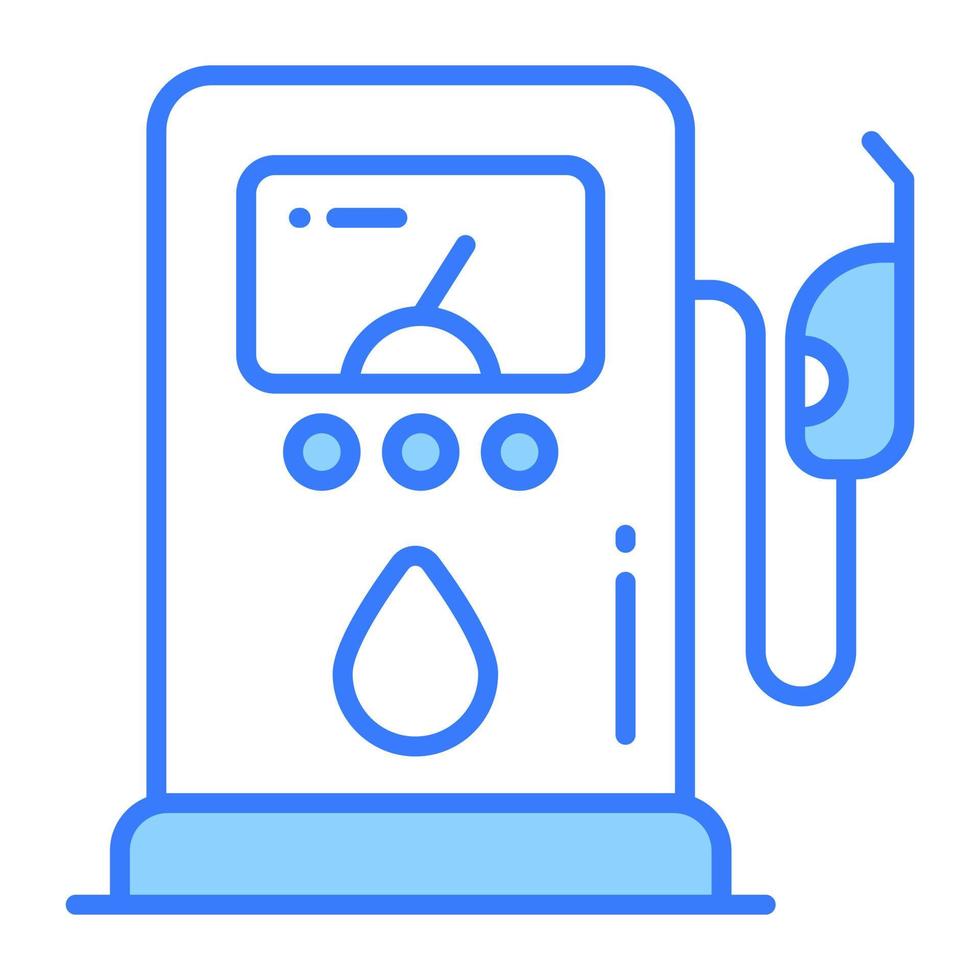 brandstof station vector ontwerp in modern stijl, gemakkelijk naar gebruik icoon
