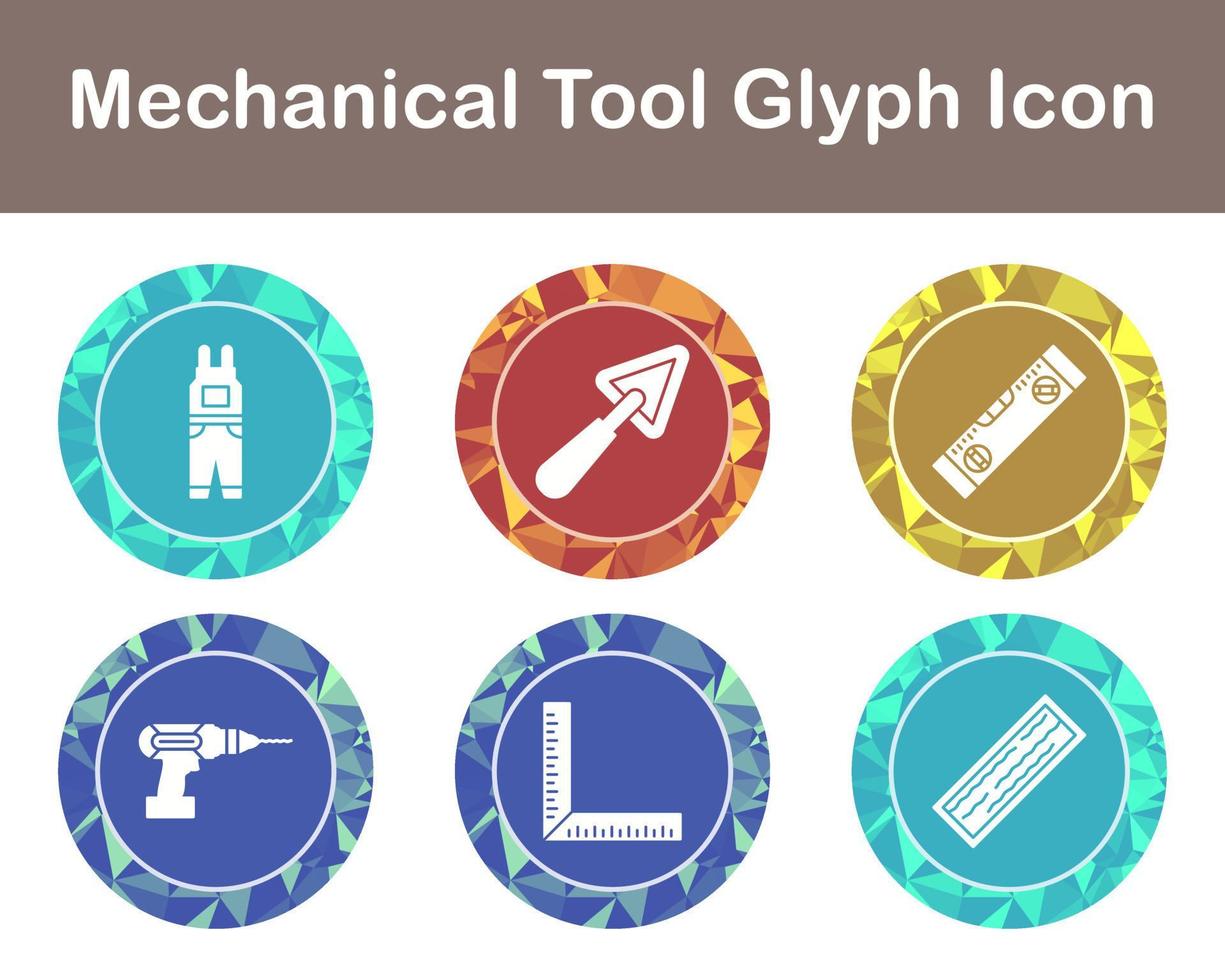 mechanisch gereedschap vector icoon reeks
