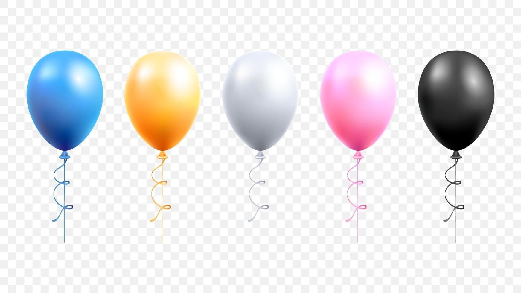 ballonnen instellen vectorillustraties. vector