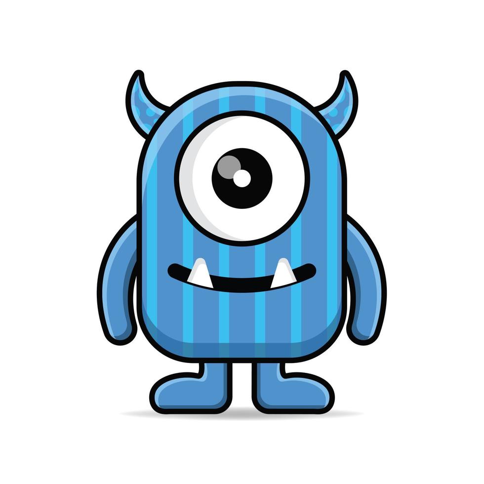 schattig monster kleurrijk vector ontwerp mascotte