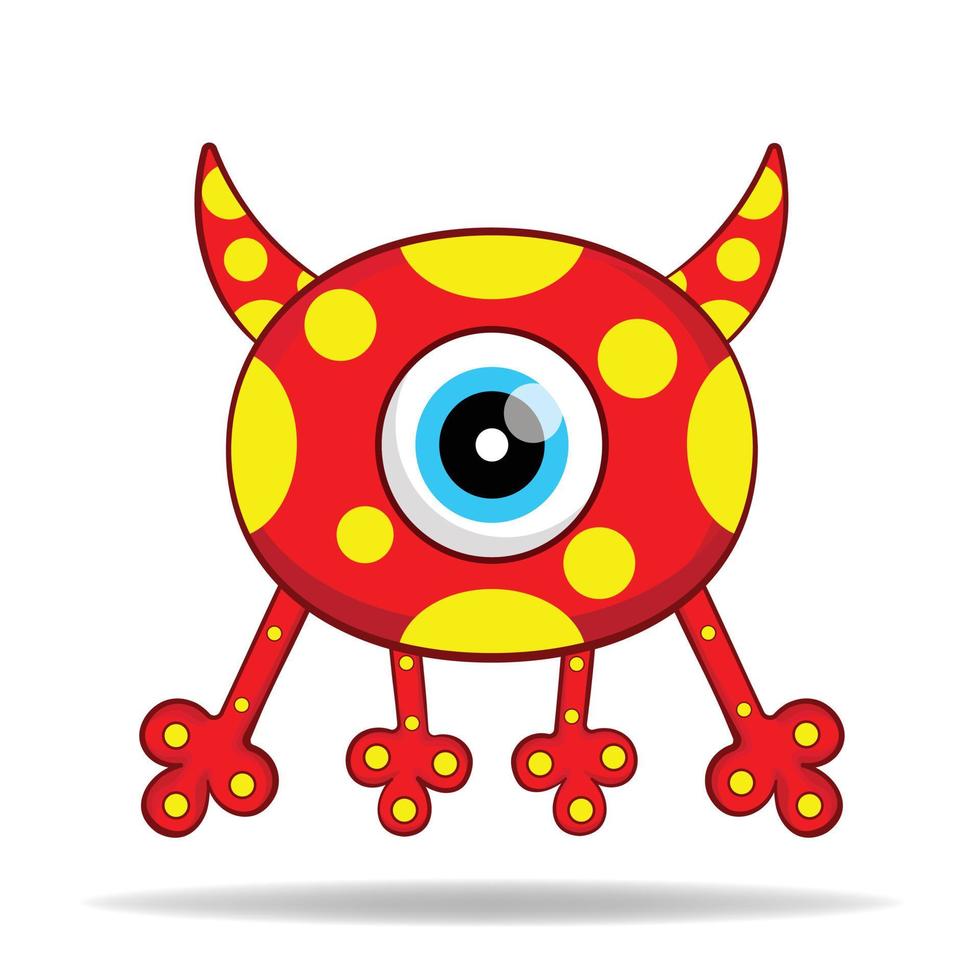 schattig tekenfilm monsters mascotte kawaii vector