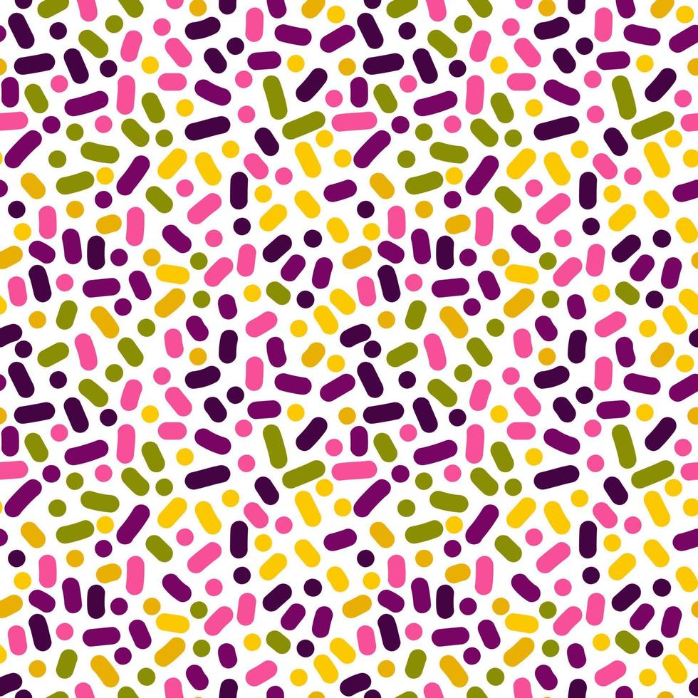 naadloos patroon met hand- getrokken veelkleurig stippen. vector