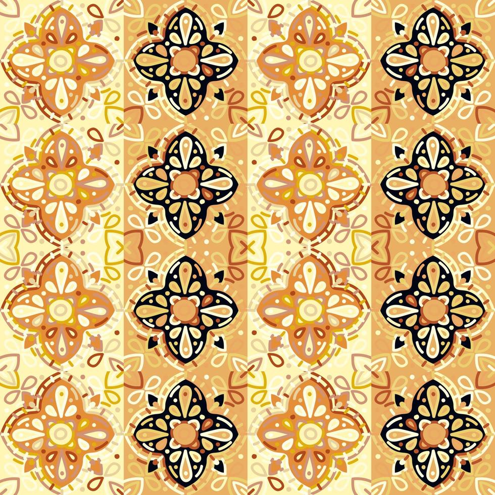 Islam, Arabisch, Indisch, poef motieven mozaïek- tegel. decoratief ornament elementen naadloos patroon. vector