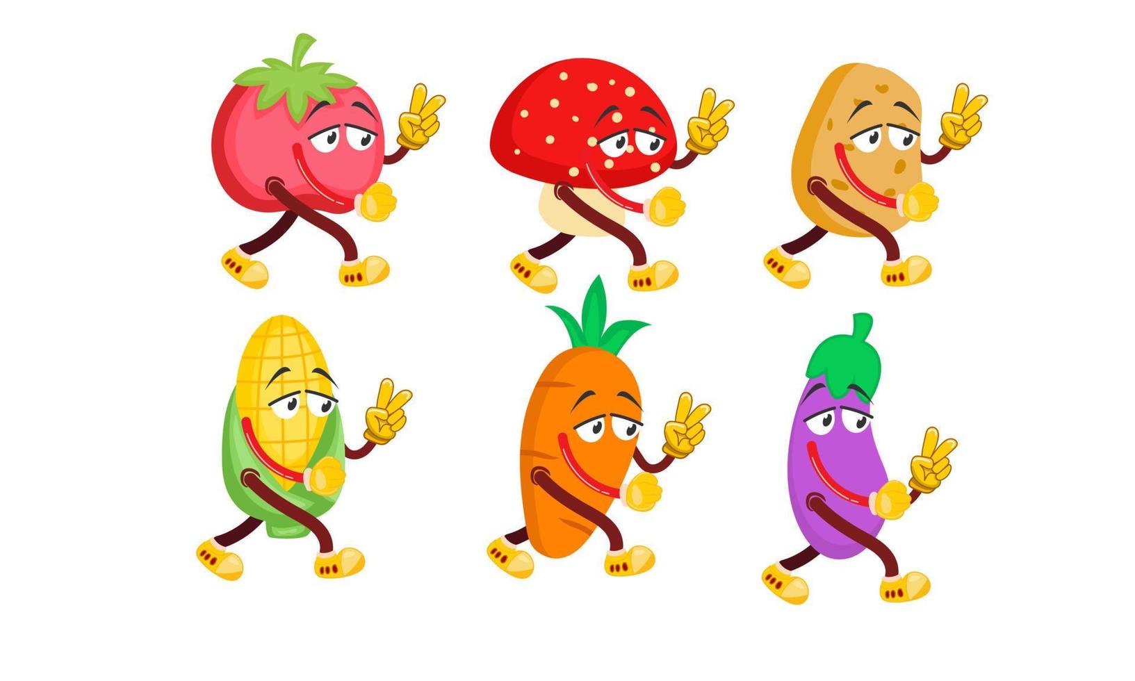mascotte karakter groente.eps vector