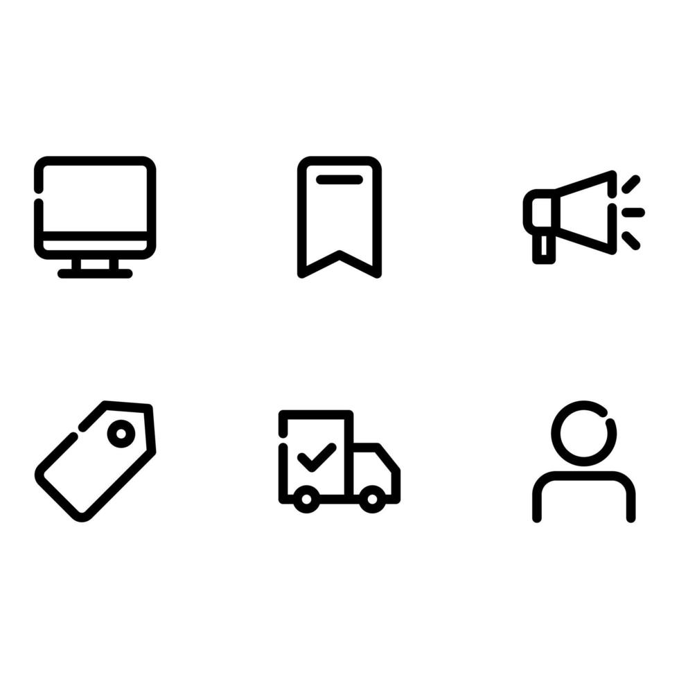 e-commerce icon pack vector