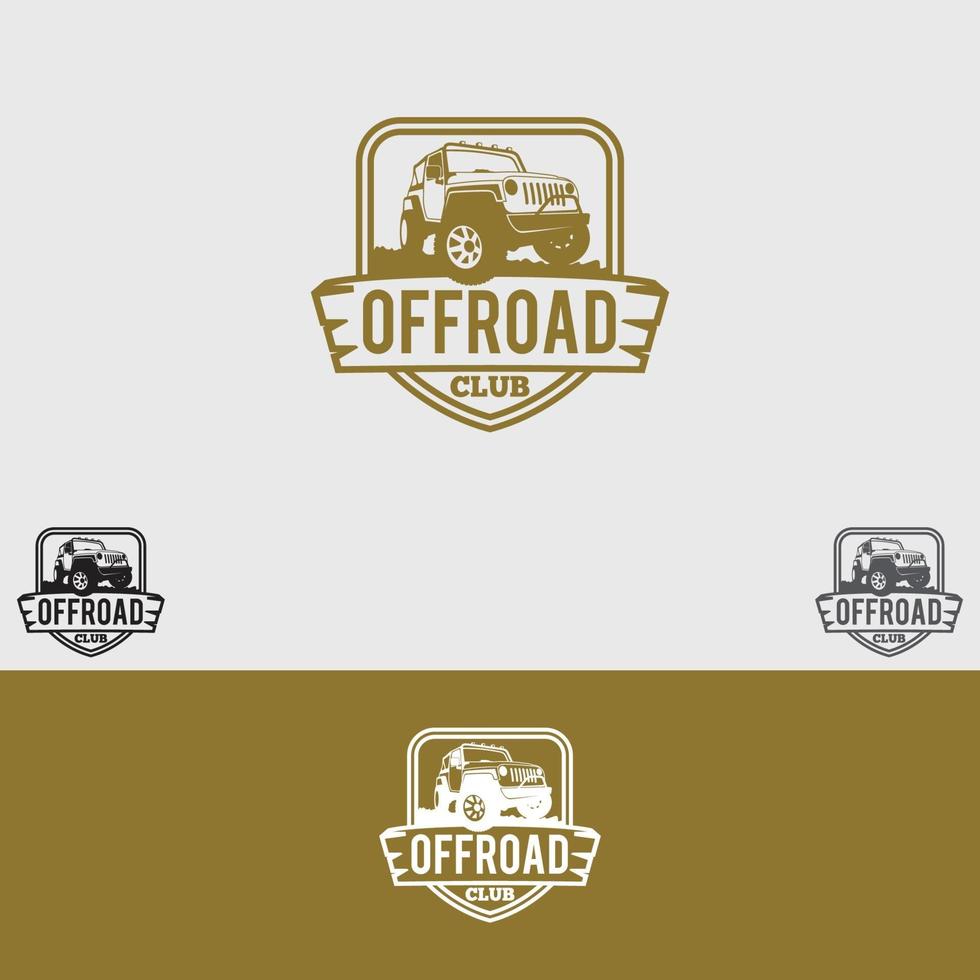 offroad logo vector ontwerpsjabloon