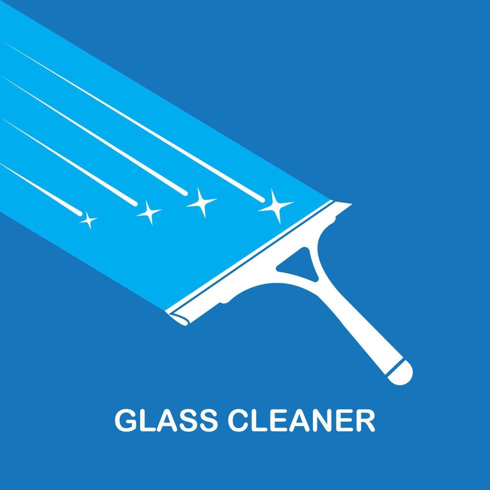 glas schoonmaakster icoon vector