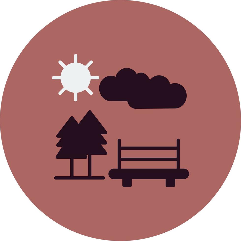 park vector pictogram