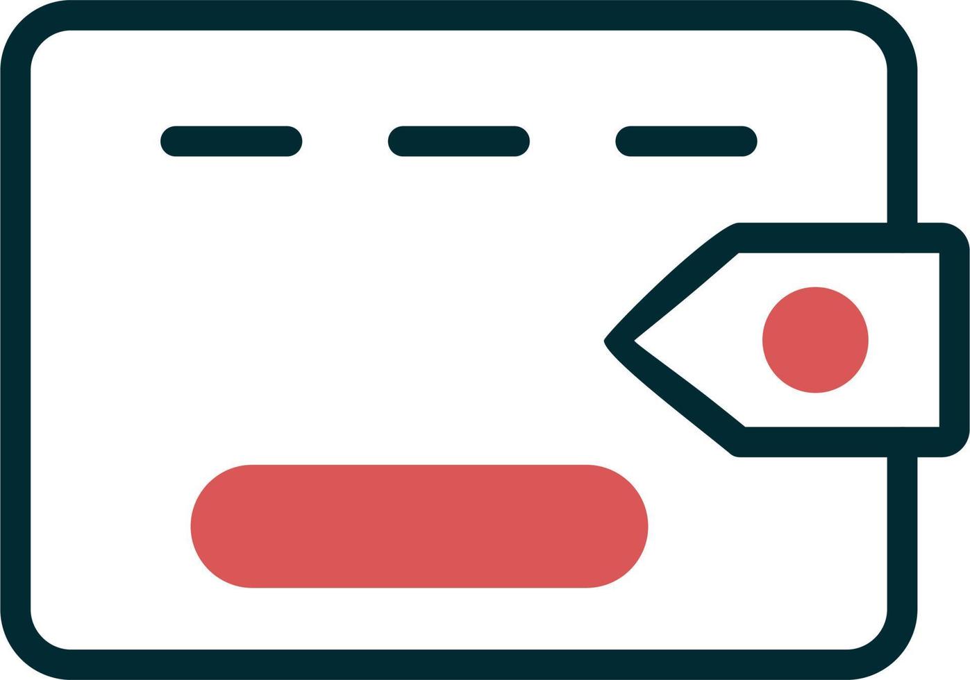 portemonnee vector pictogram