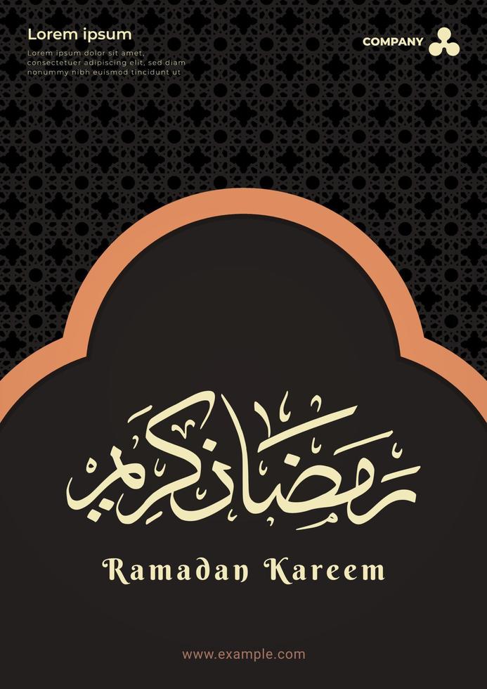 Ramadan kareem ontwerpen. Ramadan groet poster voor moslims. banier, achtergrond, behang, kaart. vector