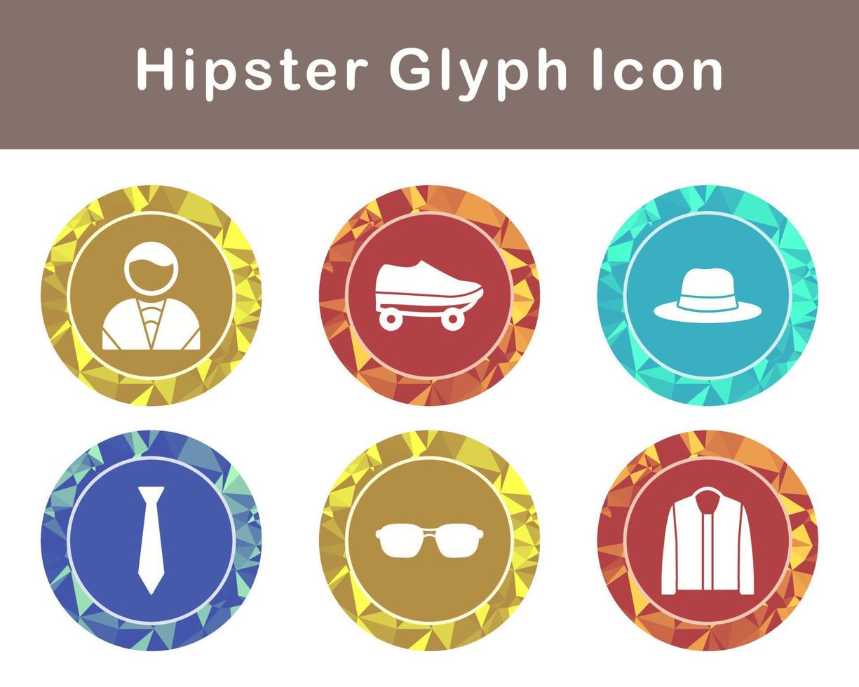 hipster vector icoon reeks