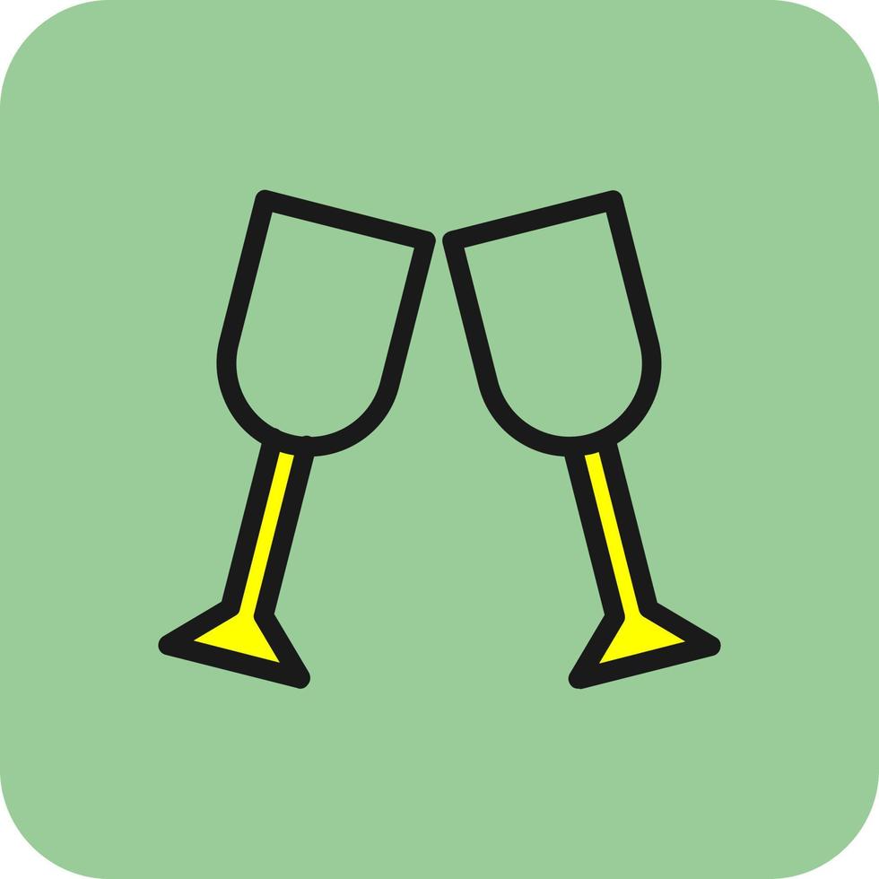 glas proost vector icoon ontwerp