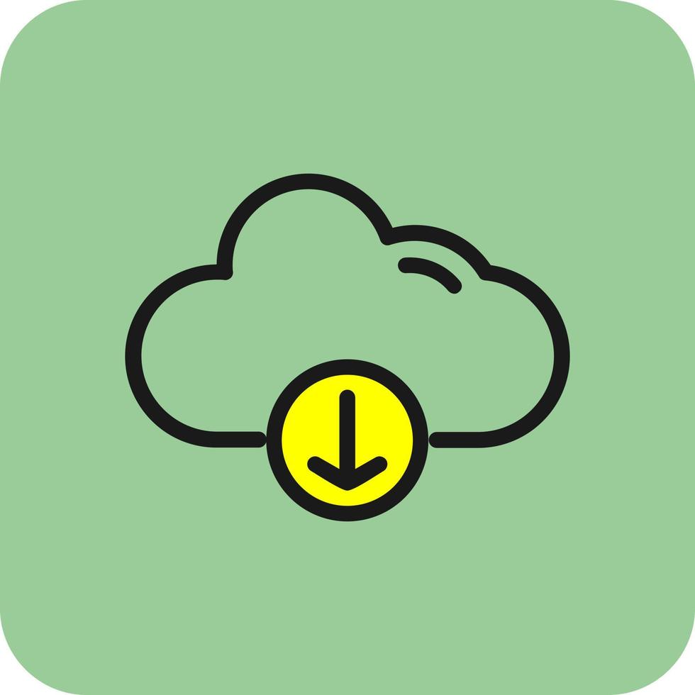 wolk downloaden alt vector icoon ontwerp