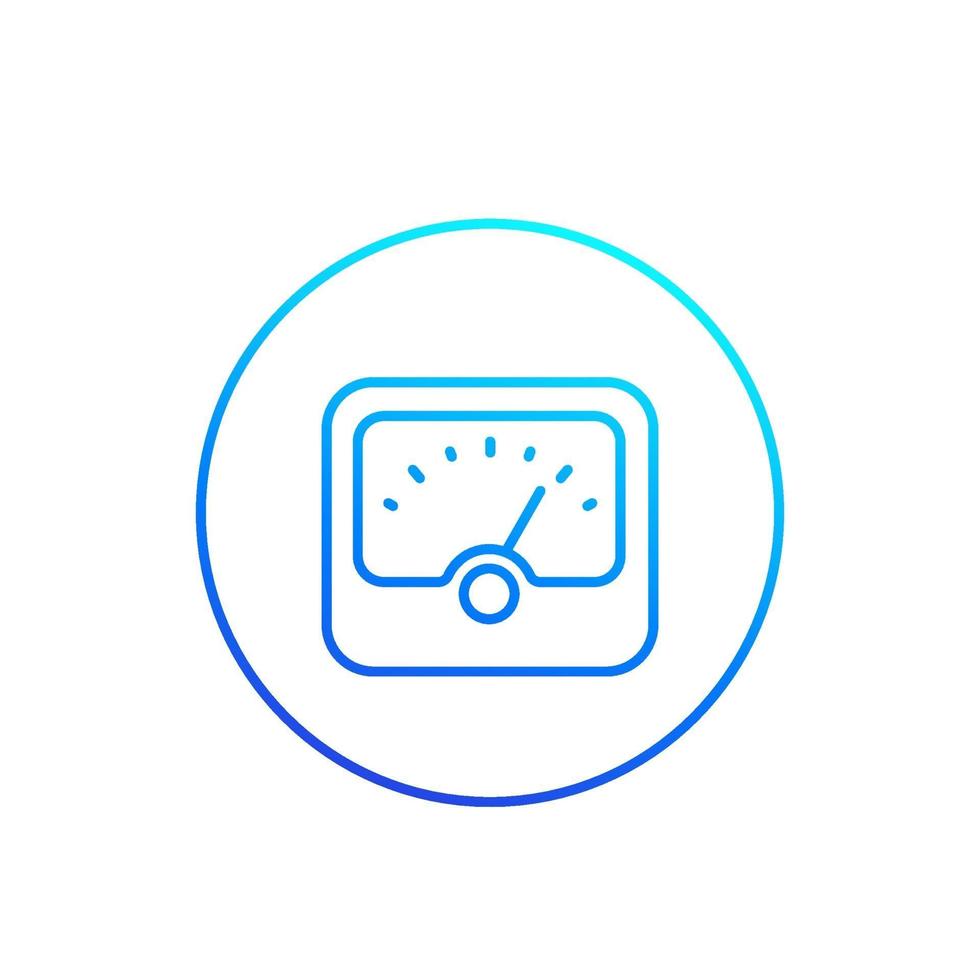 meter pictogram, lijn vector.eps vector