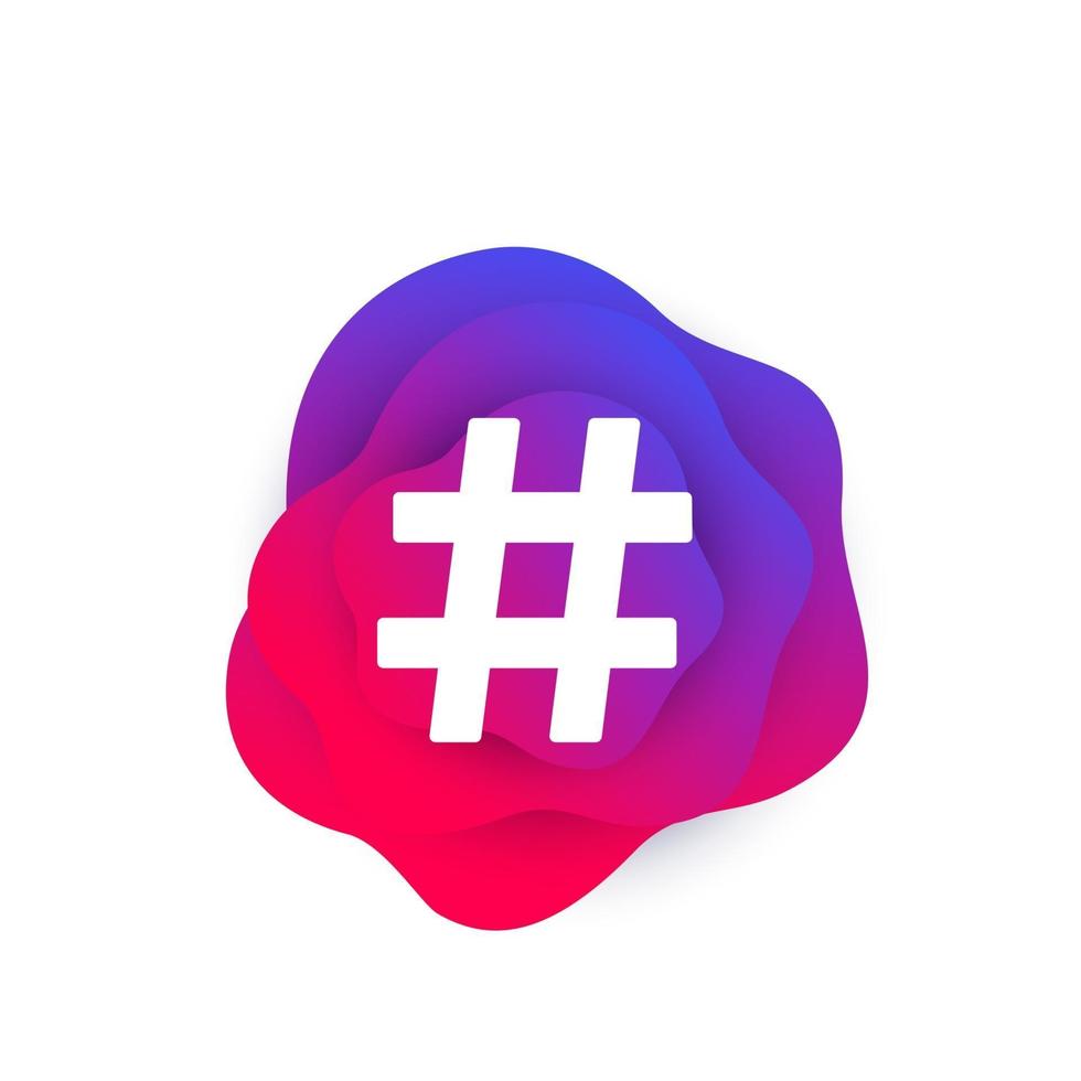 hashtag, vector design.eps