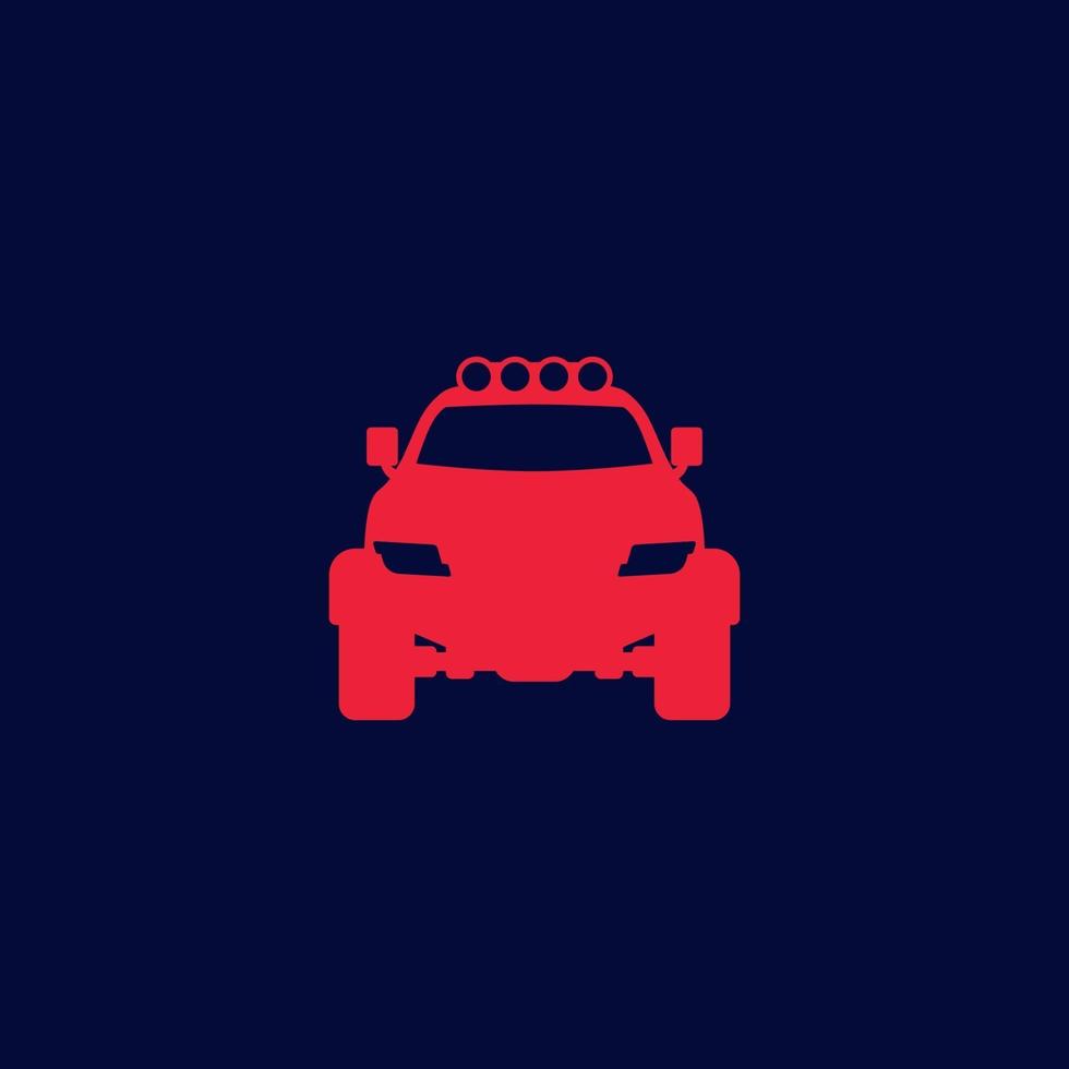 off-road 4x4 suv icon.eps vector