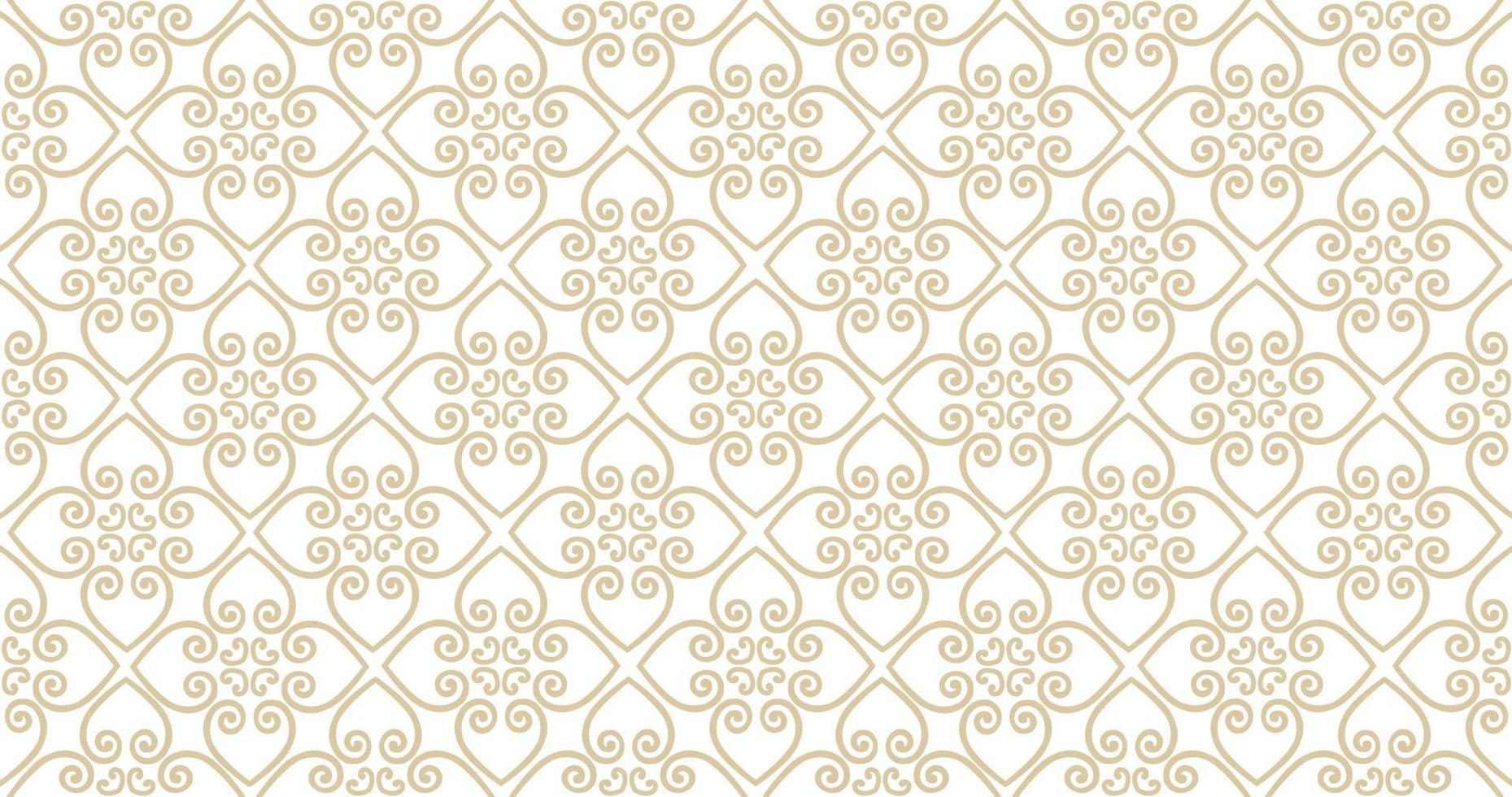 abstracte naadloze patroon. Arabisch lijnornament met geometrische vormen. lineaire bloemen decoratieve textuur. artistieke achtergrond in arabische orient textielstijl. vector