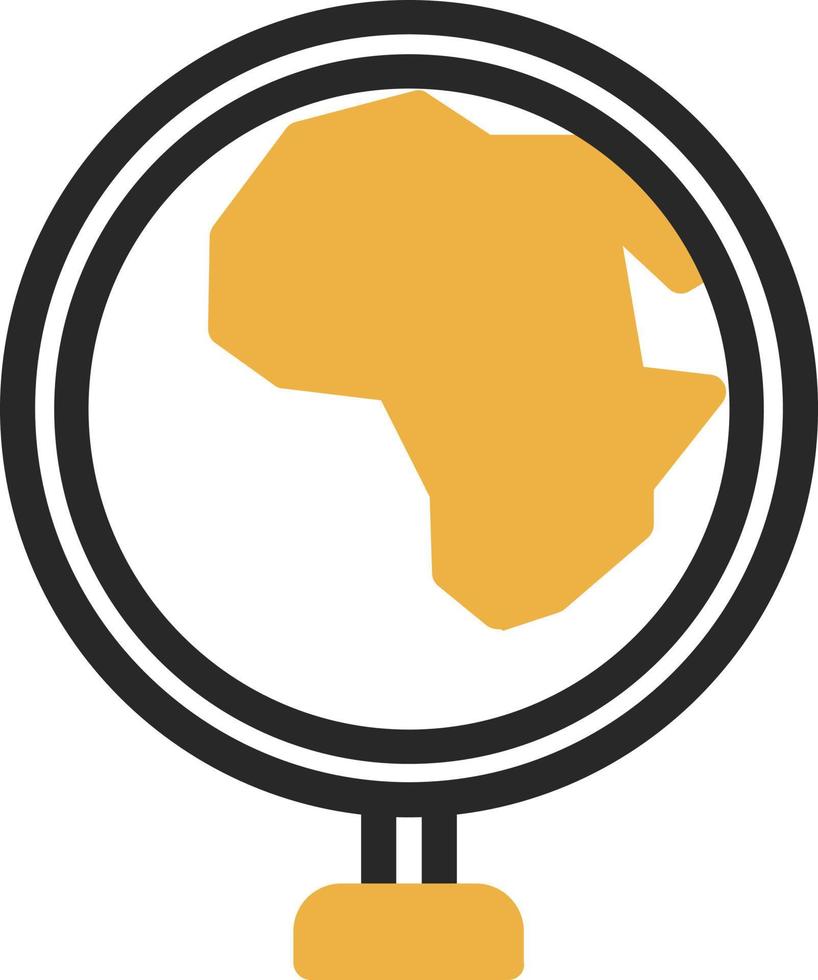 wereldbol Afrika vector icoon ontwerp