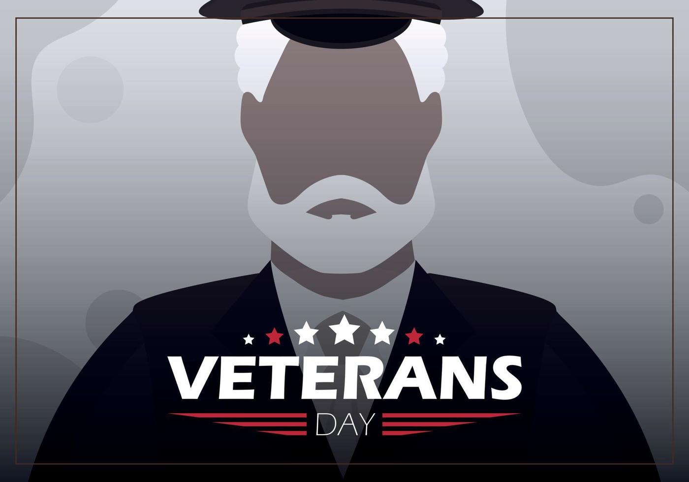 dag van veteranen met de het beste soldaat. vector illustratie.